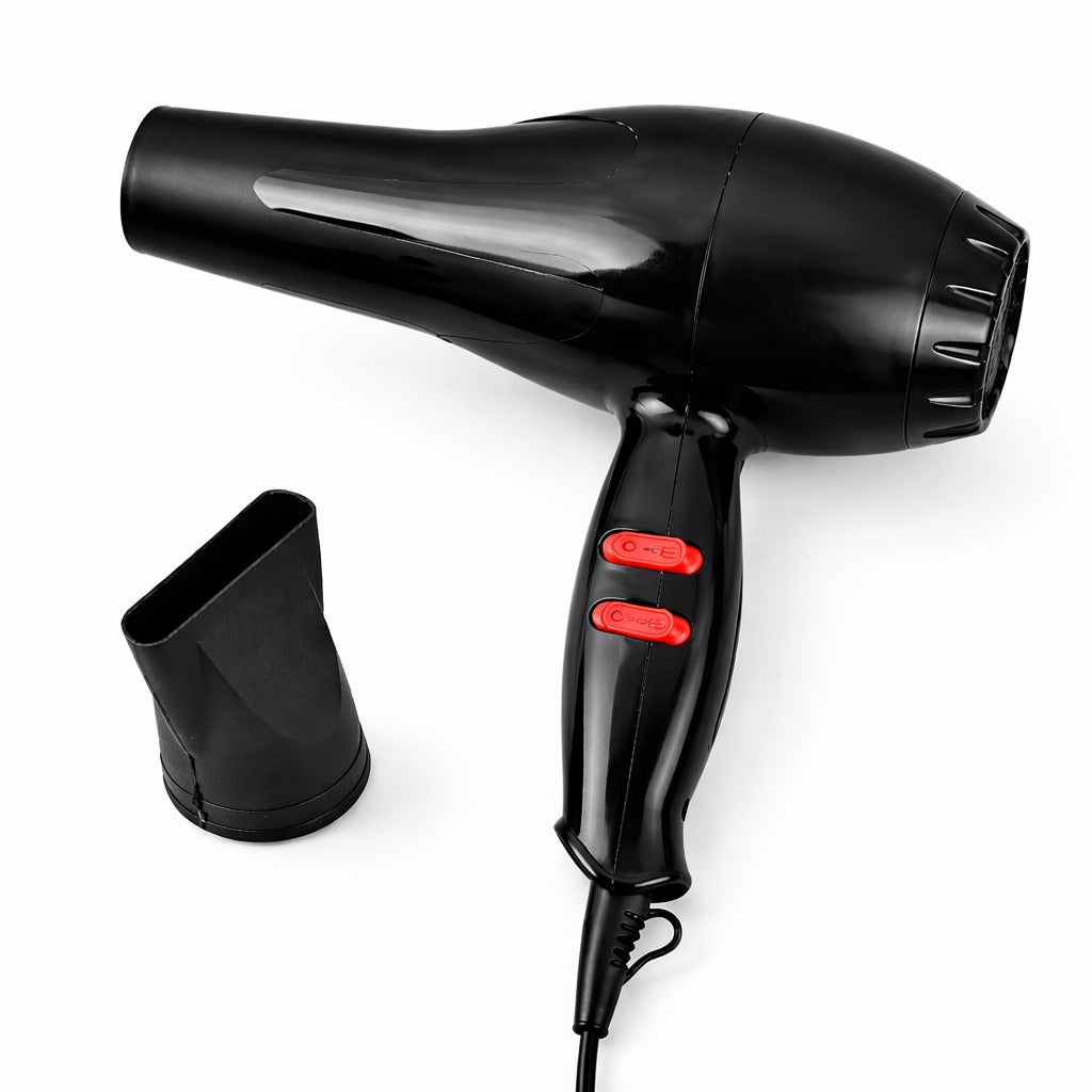1800W Professional Hair Dryer with Styling Nozzle | 2 Speed & 3 Heat Settings | Salon-Style Fast Drying & Easy Storage