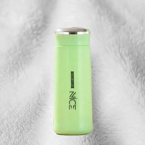 AquaGlass Premium Water Bottle 400ml with Screw Cap, BPA-Free, Portable Design, Assorted Colours